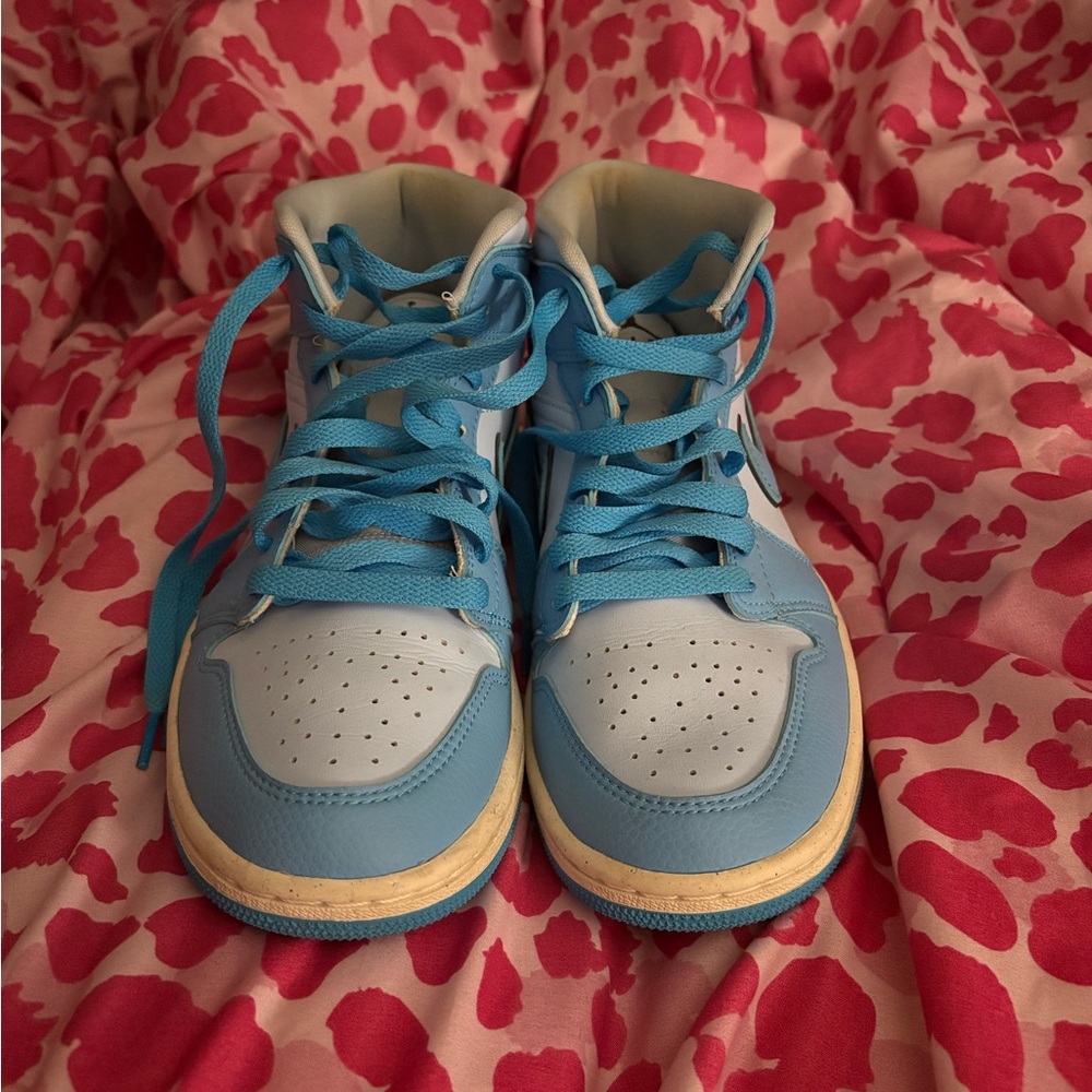 Jordan Women's Sky Blue High-Top Sneakers